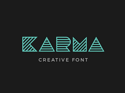 Karma Creative Font classy elegant fonts lettering line line font line fonts minimalist modern monogram monogram font monogram fonts outline outline font outline fonts sans serif serif typeface typography unique