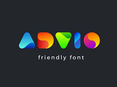 Advio Friendly font advertising branding classy creative font elegant fonts fun fun font gradient gradient font lettering logo minimalist modern playful font sans serif serif typeface typography unique