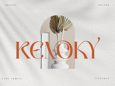 Kenoky - Display Font advertising branding classy display display font elegant fashion fonts lettering logo luxury magazine minimalist modern sans serif serif stylish typeface typography unique