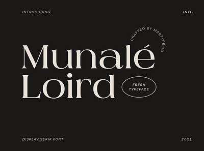 Munale Loird Display Font 3d animation branding calligraphy design display elegant font fonts graphic design illustration lettering logo modern motion graphics sans serif serif typeface typography ui