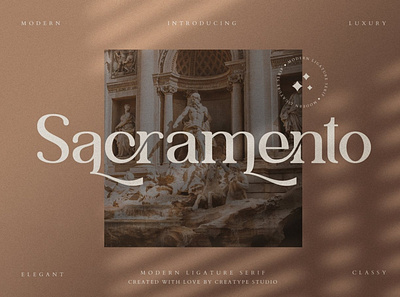 Sacramento Modern Ligature Serif Font advertising branding classy display display font elegant fashion fonts lettering logo luxury magazine minimalist modern sans serif serif stylish typeface typography unique