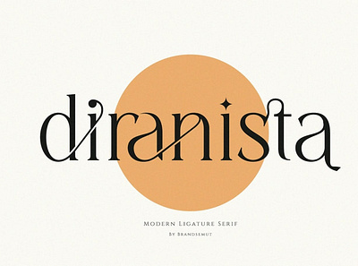 Diranista - Stylish Display Font advertising branding classy display display font elegant fashion font fotns lettering logo magazine minimalist modern sans serif serif stylish typeface typography unique