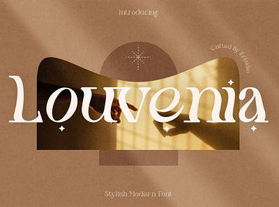 Modern & Aesthetic Font - Louvenia advertising branding classy display elegeant fashion font fonts lettering logo luxury magazine minimalist modern sans serif serif stylish typeface typography unique