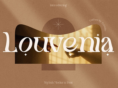 Modern & Aesthetic Font - Louvenia advertising branding classy display elegeant fashion font fonts lettering logo luxury magazine minimalist modern sans serif serif stylish typeface typography unique