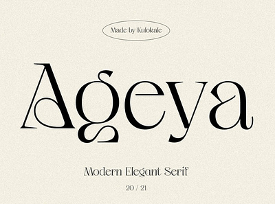 Ageya - Modern Elegant Serif Font aesthetic beauty business classic classy design display elegant fashion font fonts lettering ligature logo modern popular romantic sans serif serif wedding