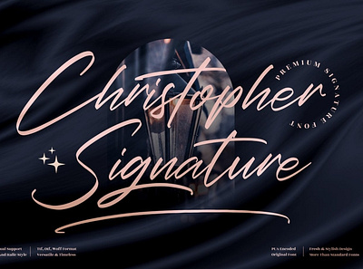 Christopher Signature Font advertising branding classy display elegant fashion font fonts lettering logo magazine minimalist modern sans serif script script font serif typeface typography unique