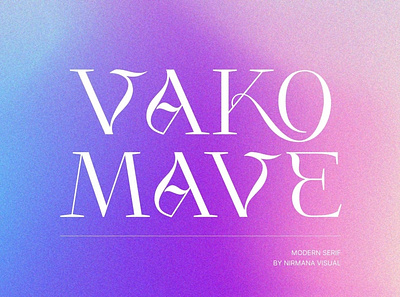 Vako Mave - Logo Font advertising branding classy display display font elegant fashion font fonts lettering logo magazine minimalist modern sans serif serif stylish typeface typography unique