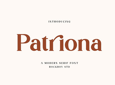 Patriona - Premium Font beauty classy design display elegant font fonts lettering logo modern premium font premium fonts sans serif sans serif font serif typeface typography vintage web wedding