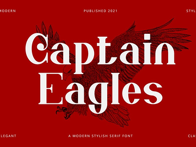 Captain Eagles - Premium Font adventure advertisement blog book business company display elegant fashion logo magazine masculine photography premium premium font premium fonts sans serif serif sporty watermark