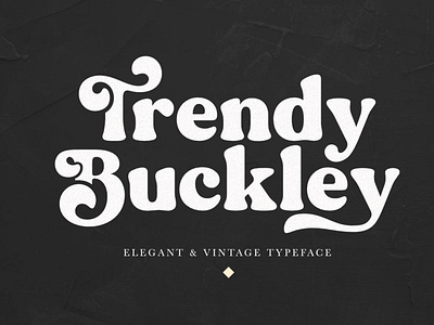 Trendy Buckley - Premium Font alternate bold buckley creative curve design display elegant fonts lettering ligature premium premium font retro sans serif serif smooth stylistic trendy vintage
