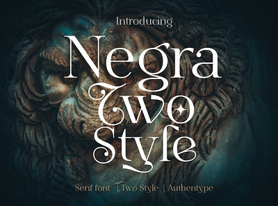 Negra - Two Style Font alternates brand branding display elegant fancy fashion fonts lettering ligatures logo logomark opentype opulent sans serif serif stylish type wedding