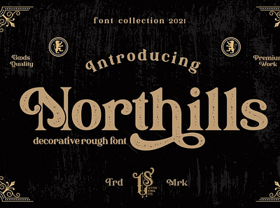 Northills | Retro Rough Font branding decorative font design display display font elegant fonts lettering logo poster design retro font retro fonts retro poster rough font rough fonts sans serif serif texture vintage font vintage fonts