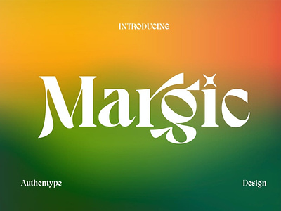 Margic - Magic of Typeface alternates branding cosmetics display elegant fonts lettering logo logomark magazine opentype pretty sans serif serif style stylish wealthy wedding woman