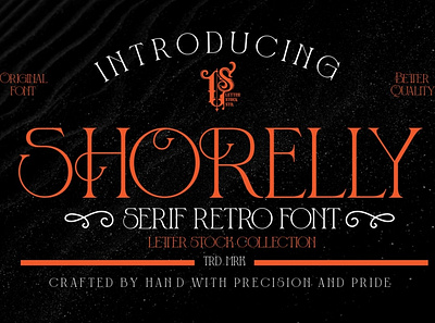 Shorelly - Serif Decorative Font decorative display elegant serif fancy font fonts invitation design lettering logo logotype modern serif movie poster poster poster design retro retro logo retro serif sans serif serif typography vintage