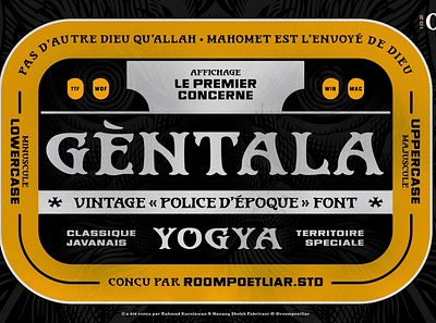 Gentala Vintage Font branding decoration decorative display elegant element font fonts headline hipster label lettering logo modern retro sans serif serif typeface vintage western