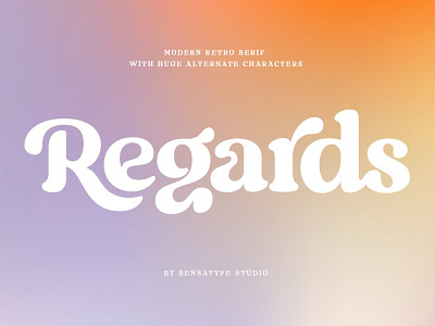 Regards | Modern Display Font