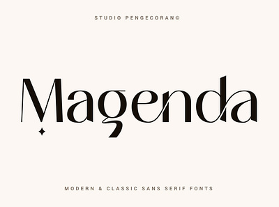 Magenda – Modern & Classic Sans Serif Fonts alternative alternatives colorful design display elegant font fonts handlettered handmade ligature logo modern retro rounded serif tropical typeface typography website