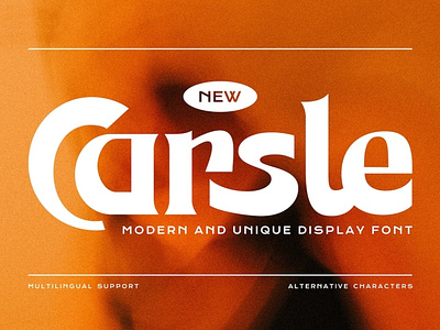 Carsle Display Font