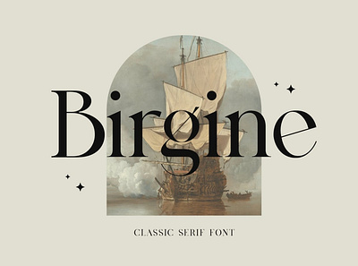 Birgine Modern Serif Font calligraphy casual chick classic display font elegant font fonts handlettering lettering logo logo design logo font luxury modern font roman script serif typeface typography