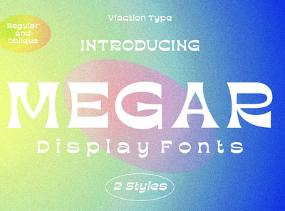 Megar - Display Fonts bold colorful creative decorative design element font fonts gradient gradient font lettering logo font modern poster retro reverse type typeface typography vintage