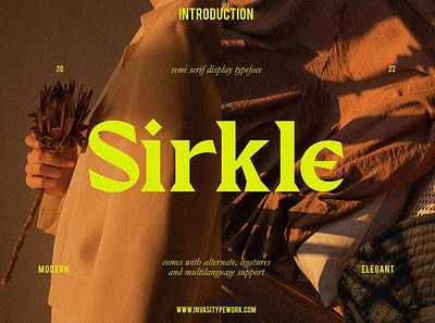 Sirkle Display Font classic classy cool display display font display fonts edgy elegant fashion feminine font fonts ligatures logo modern retro retro font serif stylish vintage