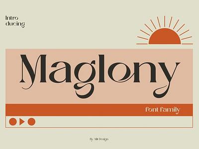 Maglony Typeface brand branding classic design display font display fonts elegant font fonts identity lettering logo logo font luxury modern font style type typeface typography wedding