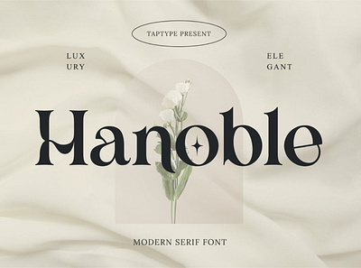 Hanoble - Vintage Serif Display Font awesome bold classic decorative display display font font headline lettering ligature logo modern modern font otf serif thin trendy typeface typography vintage