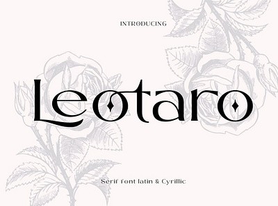 Leotaro Display Font banner brochure design elegant facebook fashion font fonts inspiration lettering logo modern poster product sans serif serif social type typeface