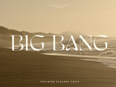 Big Bang Font advertising branding classy display display font elegant fashion fonts lettering logo luxury magazine minimalist modern sans serif serif stylish typeface typography unique