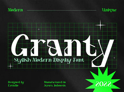 Granty Display Font advertising branding classy decorative decorative font display elegant font fonts lettering logo minimalist modern modern font modern fonts sans serif serif typeface typography unique