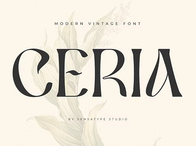 Ceria - Modern Vintage Font boho calligraphy calligraphy font chic classic elegant fashion handwritting invitation ligature logo lovely luxury modern modern calligraphy modern font modern fonts vintage vintage font wedding