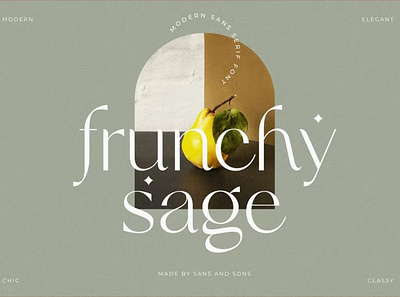 Frunchy Sage Font aesthetic alternate boho branding calligraphy calligraphy font canva corporate cricut farmhouse feminime ligature logo modern modern calligraphy modern font modern fonts packaging poster sans