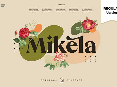 Free Font Mikela advertising branding display display font display fonts font font design font resources fonts fonts collection free free download free trial freebie lettering popular type type design typeface typography