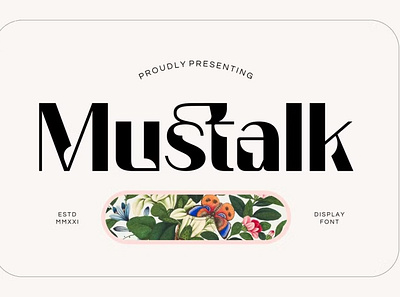 Free Mustalk Display Font calligraphy display font display fonts font font design font resources fonts fonts collection free font lettering letters modern font modern fonts sans serif script serif type typeface typo typography