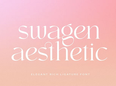 Free Swagen Aesthetic Font calligraphy display font display fonts font font design font resources fonts fonts collection free font lettering letters logo font modern font modern fonts sans serif serif type typeface typo typography