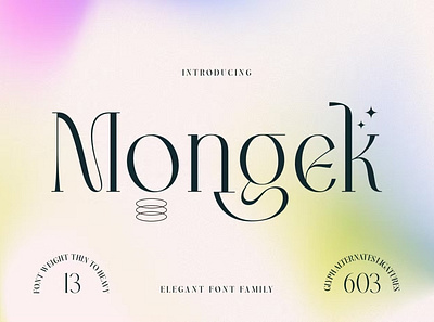 Free Mongek Typeface beautiful classic deluxe display display font display fonts elegant font fonts formal header ligature logotype modern font normal serif swash trend vintages wedding