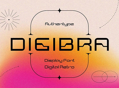 Free Digibra - Digital Retro Display Font advertising branding digital digital art digital font display font design font resources fonts collection lettering retro retro display retro display font retro display fonts retro font retro fonts type type design typeface typography