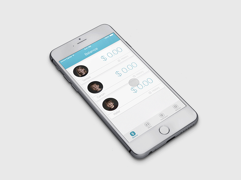Lunch Money App Transition app design design ios iphone mobile motion ui ux