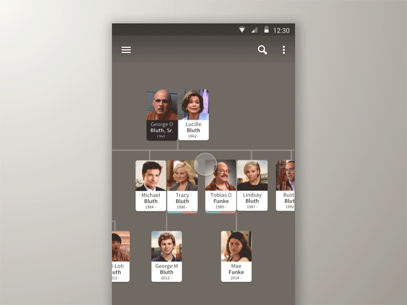 Selecting Person Animation material design motion design