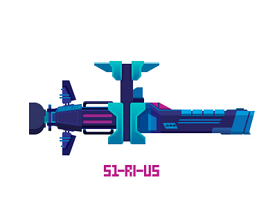 51-R1-U5 2d animation dribbble environment game illustration motion shading ship space vector