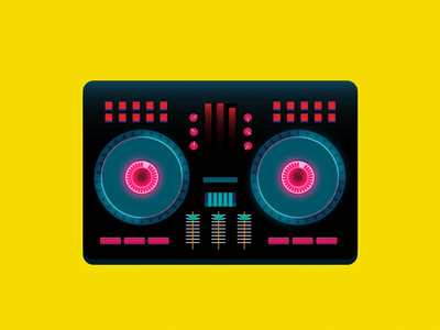 Mixer 2d animation colors design dribbble expressions icons illustration loop motion music vector
