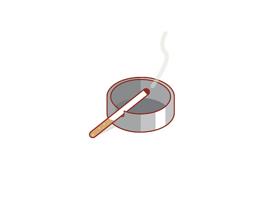 Smoking disease health icon isometric smoke