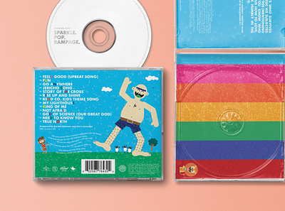 Album Packaging: Rend Co Kids — Sparkle. Pop. Rampage. album packaging art direction graphic design illustration typography