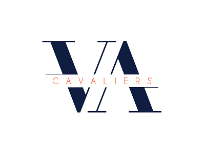 Virginia Cavaliers apparel custom serif typography