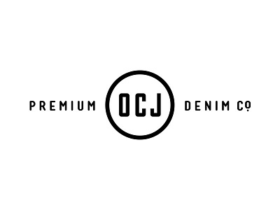 OCJ - Premium Denim Branding apparel brand branding corporate denim identity logo ocj premium