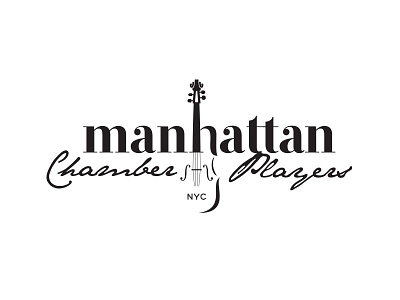 Manhattan Chamber Players Branding brand branding classical identity logo logotype music musical nyc script serif violin