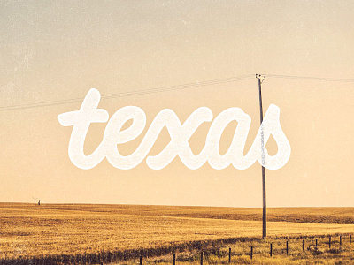 Texas Script bold custom flow hand lettering script smooth texas texture thick type typography