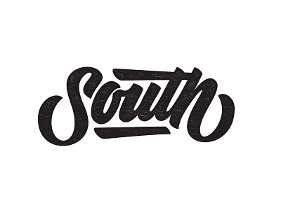 South bold branding fat italic logo script south street thick travel