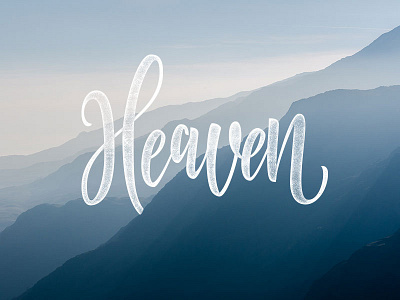 Heaven branding hand lettering lettering process sketch