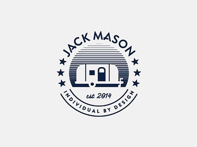 Jack Mason Airstream badge airstream badge jack mason lockup logo retro stars stripes trailer